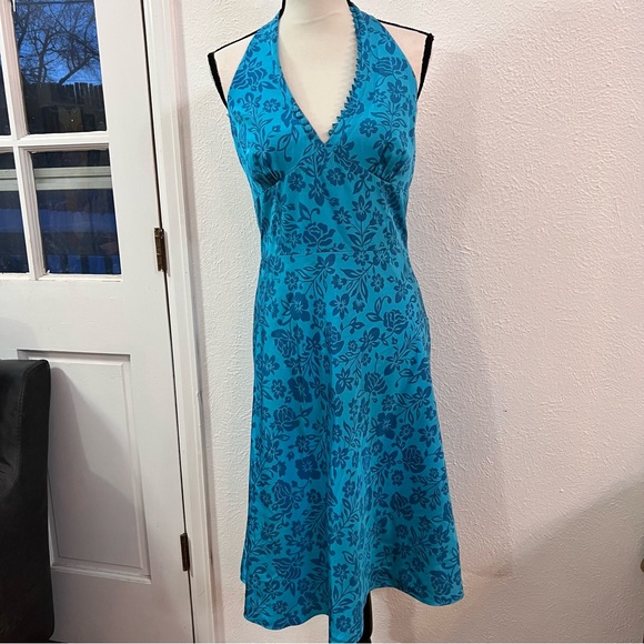 Laundry By Shelli Segal Dresses Laundry Turquoise Silk Halter Midi